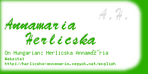 annamaria herlicska business card